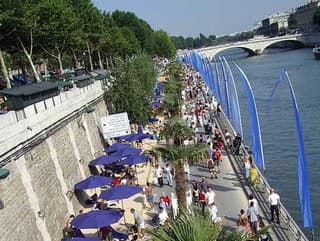 Polynézska pláž v Paríži