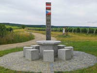 Hraničný stôl na rakúsko-českých hraniciach Retzbach -Nanice