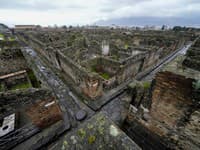 Archeologický park v Pompejách neďaleko Neapola