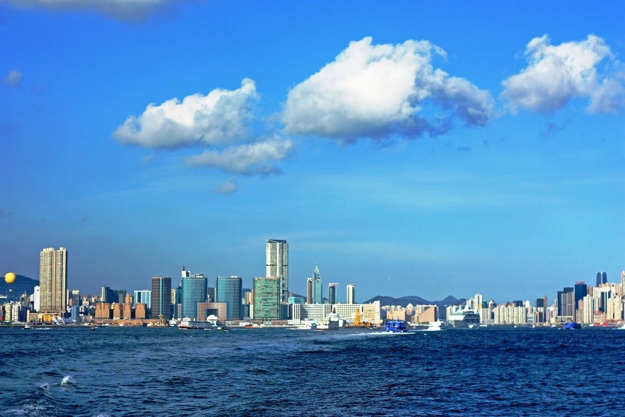 Hongkong, pohľad z lode