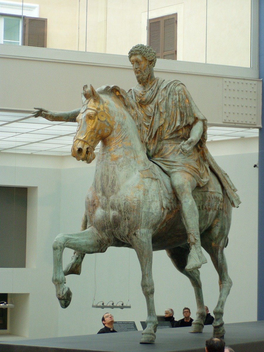 Jazdecká socha Marca Aurélia,