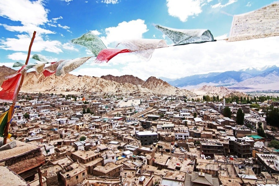 Starobylé mesto Leh, Ladakh,