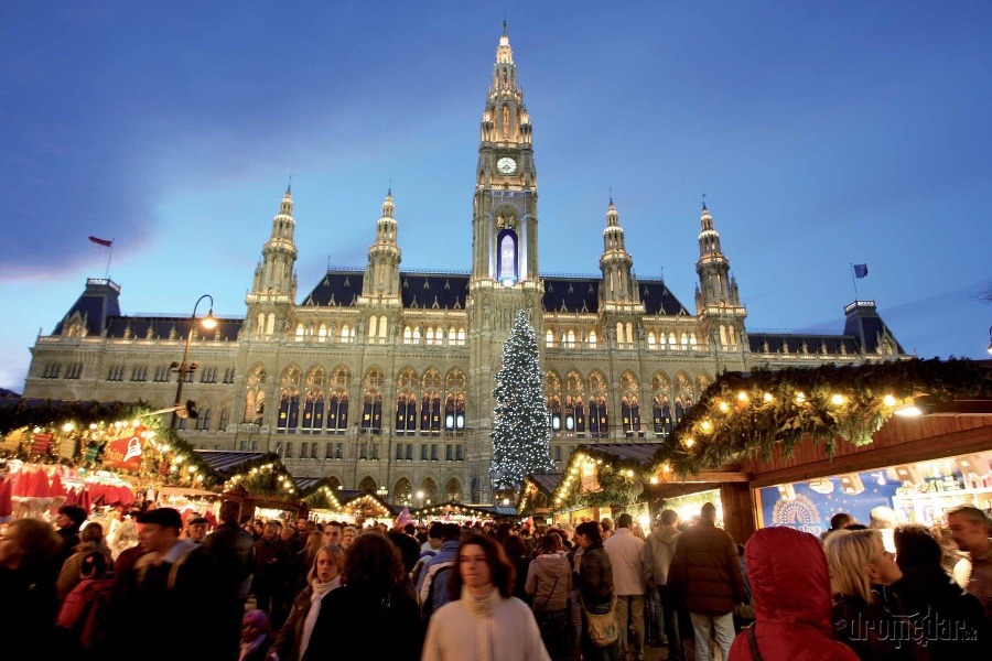 Vianočné trhy, Viedeň, Rakúsko