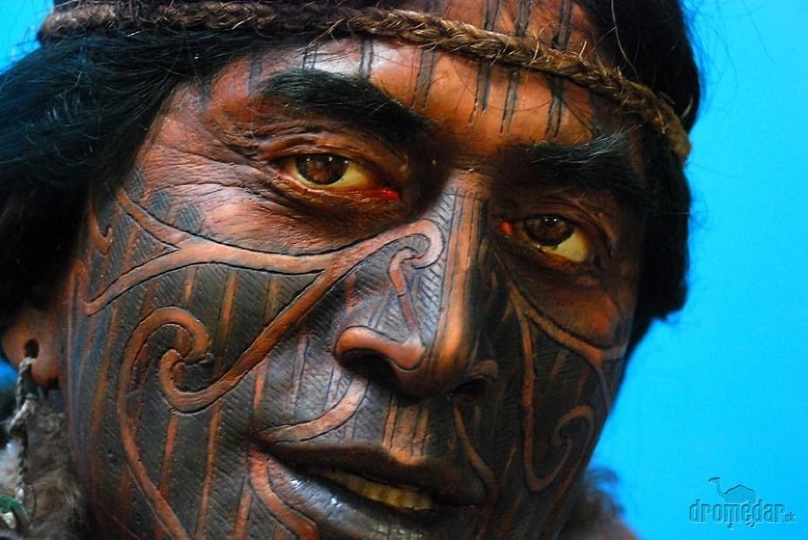 Maorské tetovanie malo odstrašiť