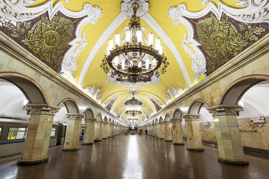 Stanica Komsomolskaya, Moskva, Rusko