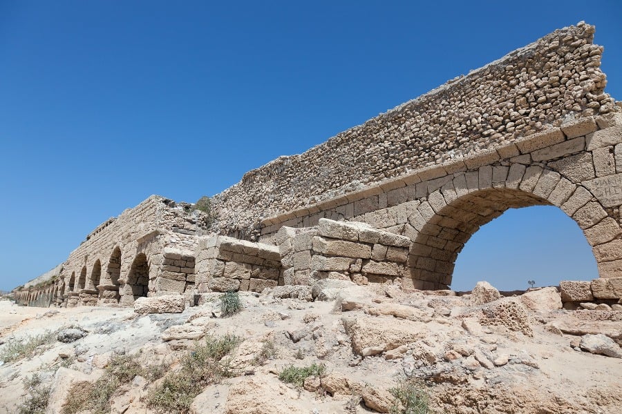 Akvadukt Caesarea, Caesarea, Izrael