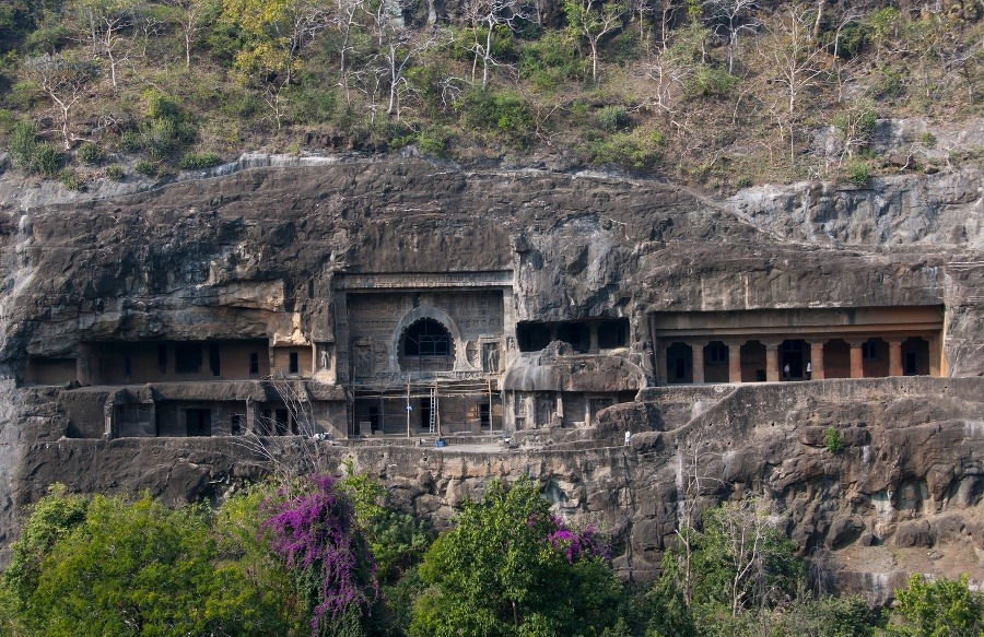 Jaskyne v Ajante, India