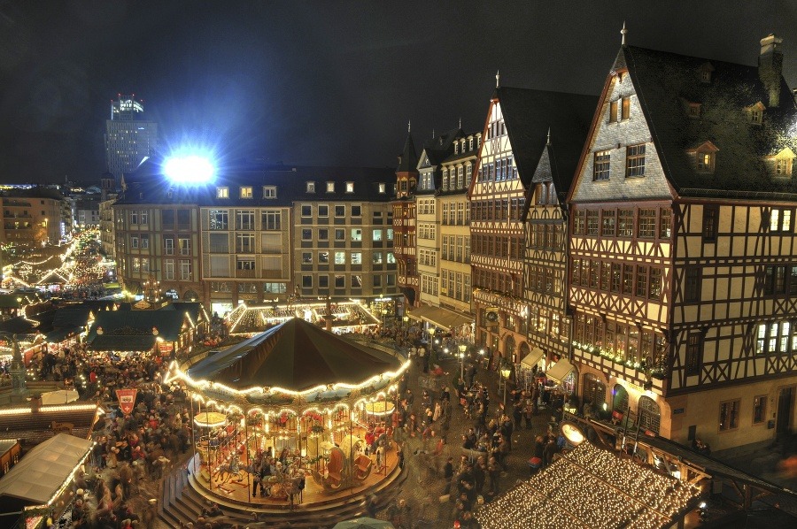 Vianočný trh vo Frankfurte,