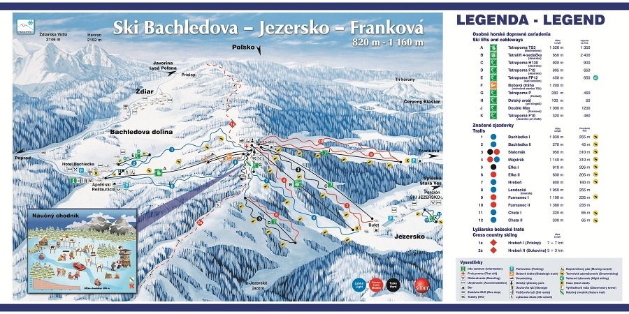 Nová mapa lyžiarskeho strediska