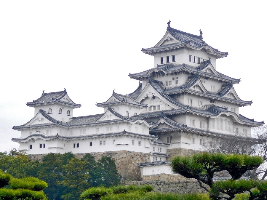 Stredoveký japonský hrad Himedži
