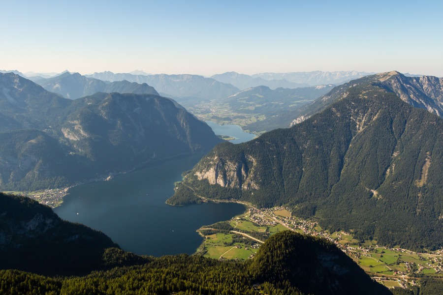 Výhľad z pohoria Dachstein