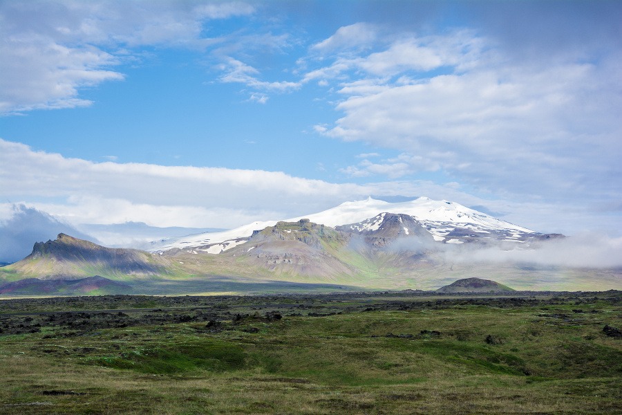 Sopka Snæfellsjökull, Island