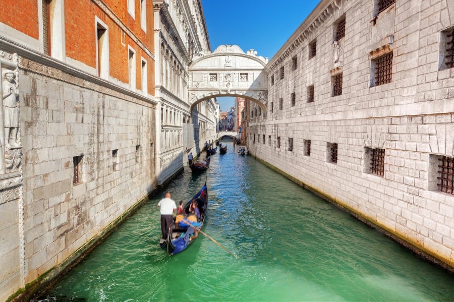 Most vzdychov, Benátky, Taliansko