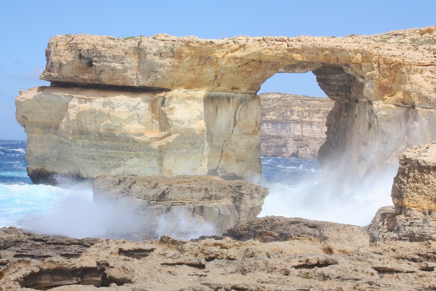 Azúrové okno patrí k najväčším atrakciám Malty.