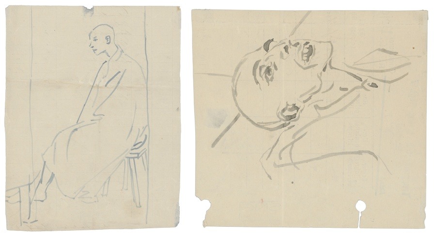 Jozef Fedora: Kresby z koncentračného tábora (1944 – 1945). Foto: SITA