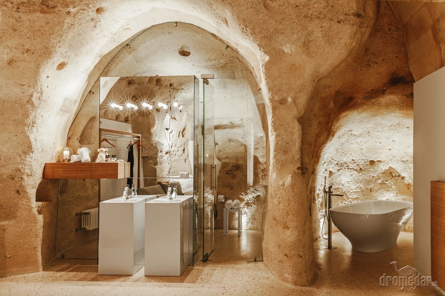 Kúpeľňa v jednej z izieb. Foto: © Pierangelo Laterza