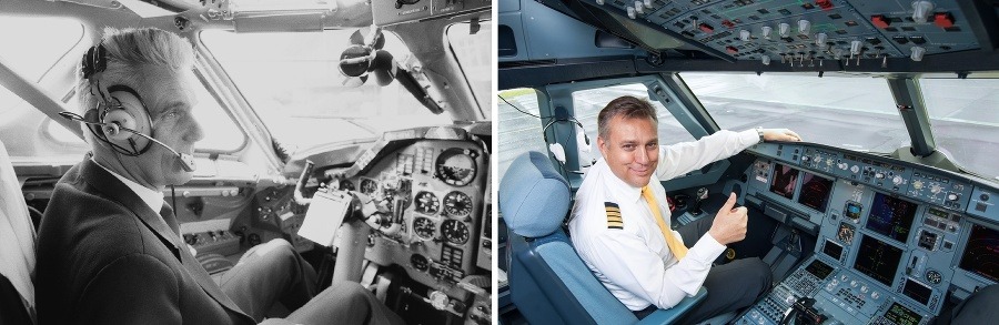 Foto vľavo: TASR, Foto vpravo: Czech Airlines