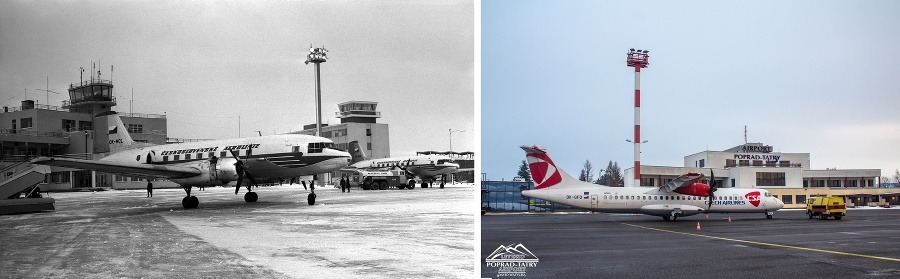 Foto vľavo: TASR, Foto vpravo: Facebook / Poprad-Tatry International Airport