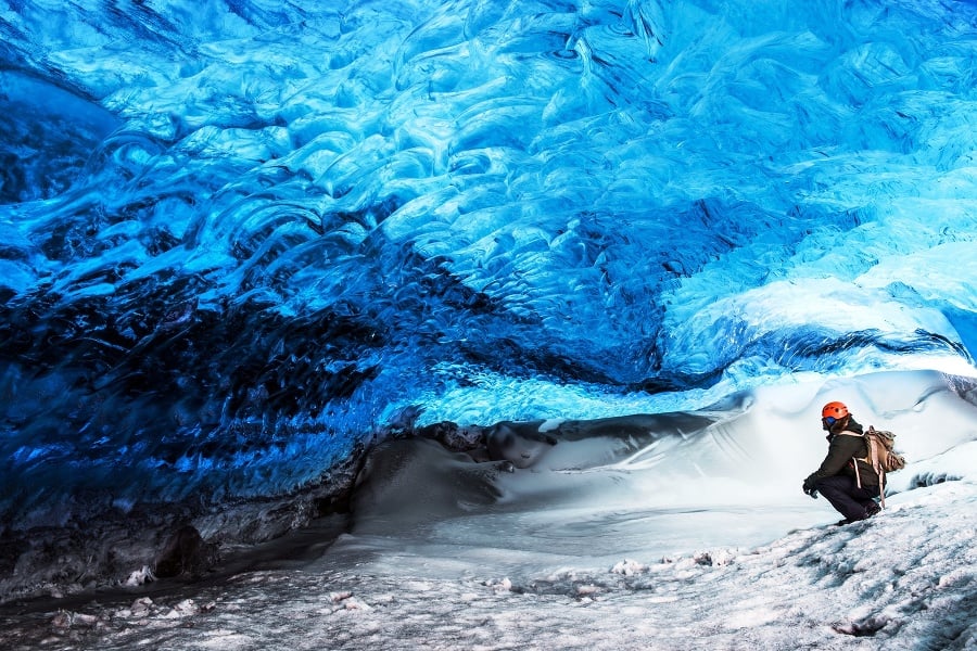 Jaskyňa Skaftafell, Island