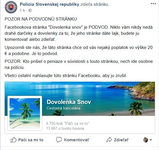 Slováci, pozor! Na internete