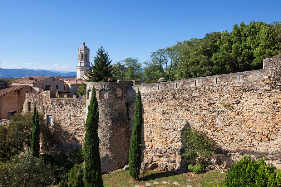 Mestské múry, Girona, Španielsko