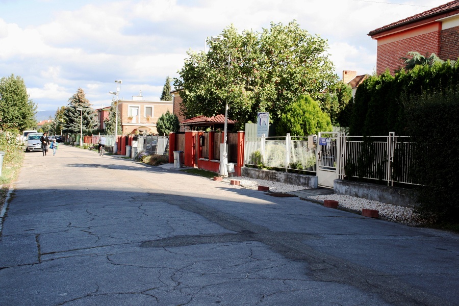 Červená ulica v Partizánskom