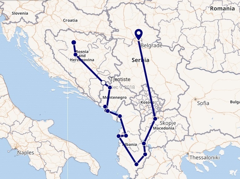 Autotrip naprieč Balkánom