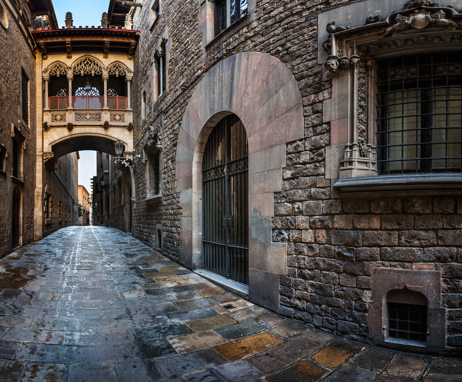 Gotická štvrť v Barcelone