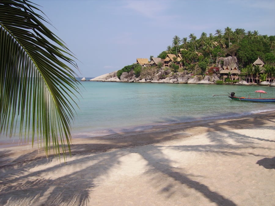 Pláž Sairee na ostrove