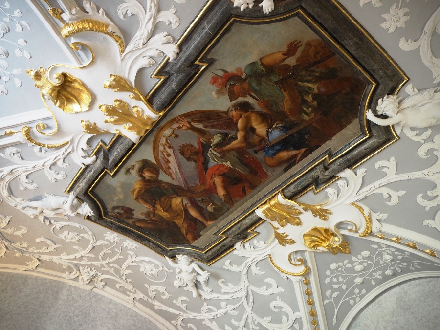 Vzácna baroková stropná maľba od Petra Brandla