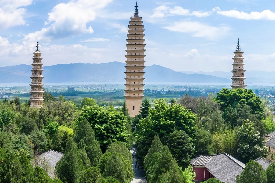Tri pagody, Dali, Čína