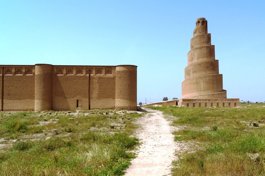 Špirálový minaret, Samarra, Irak