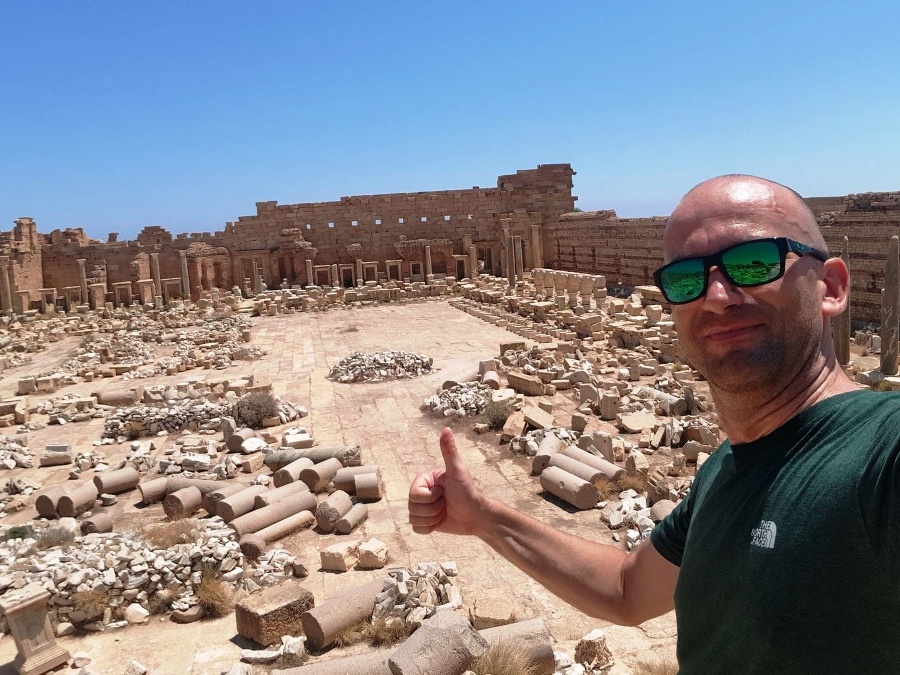 Leptis Magna v Líbyi