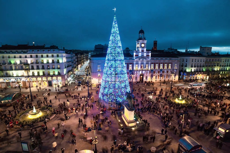 Vianočný stromček v Madride