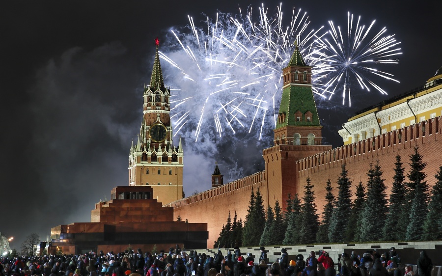 Ohňostroj nad Kremľom