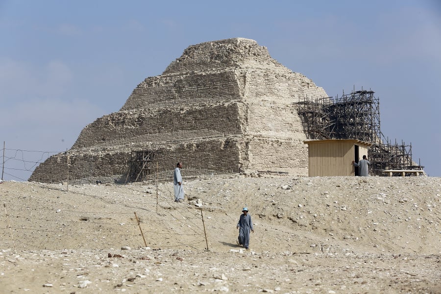 Pyramída v Sakkáre počas