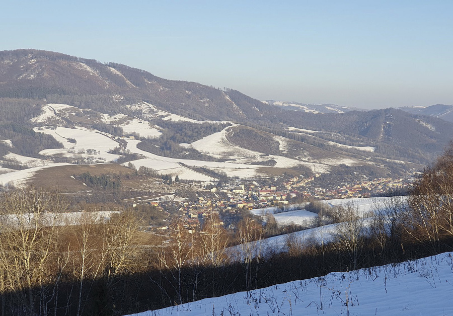 Celkový pohľad na obec Klenovec