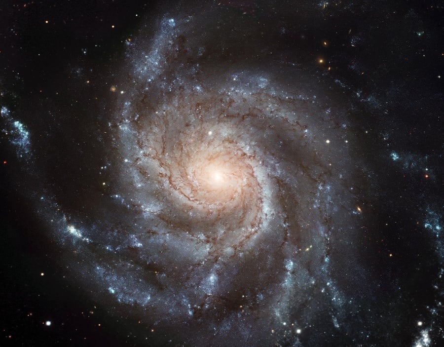 Gigantická špirálová galaxia s označením Messier 101. Masa zložená z hviezd, medzihviezdneho prachu a plynu má priemer 170000 svetelných rokov, teda dvakrát viac ako naša galaxia, Mliečna dráha. Galaxia je vzdialená od Zeme 25 miliónov svetelných rokov.