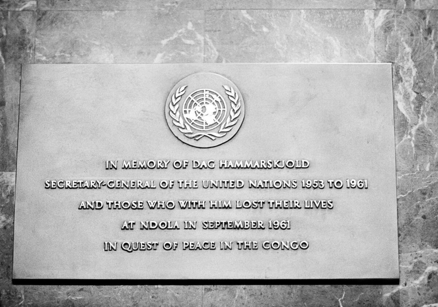 Pamätná tabuľa v sídle OSN