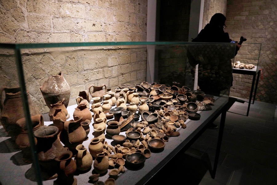 Archeologické nálezy vystavené v zrekonštruovanom múzeu