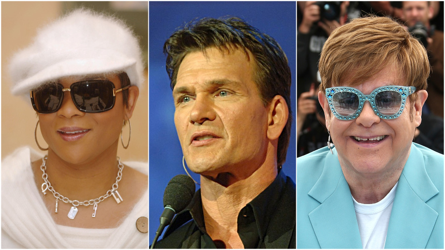 Gabrielle, Patrick Swayze a Elton John. © TASR/AP
