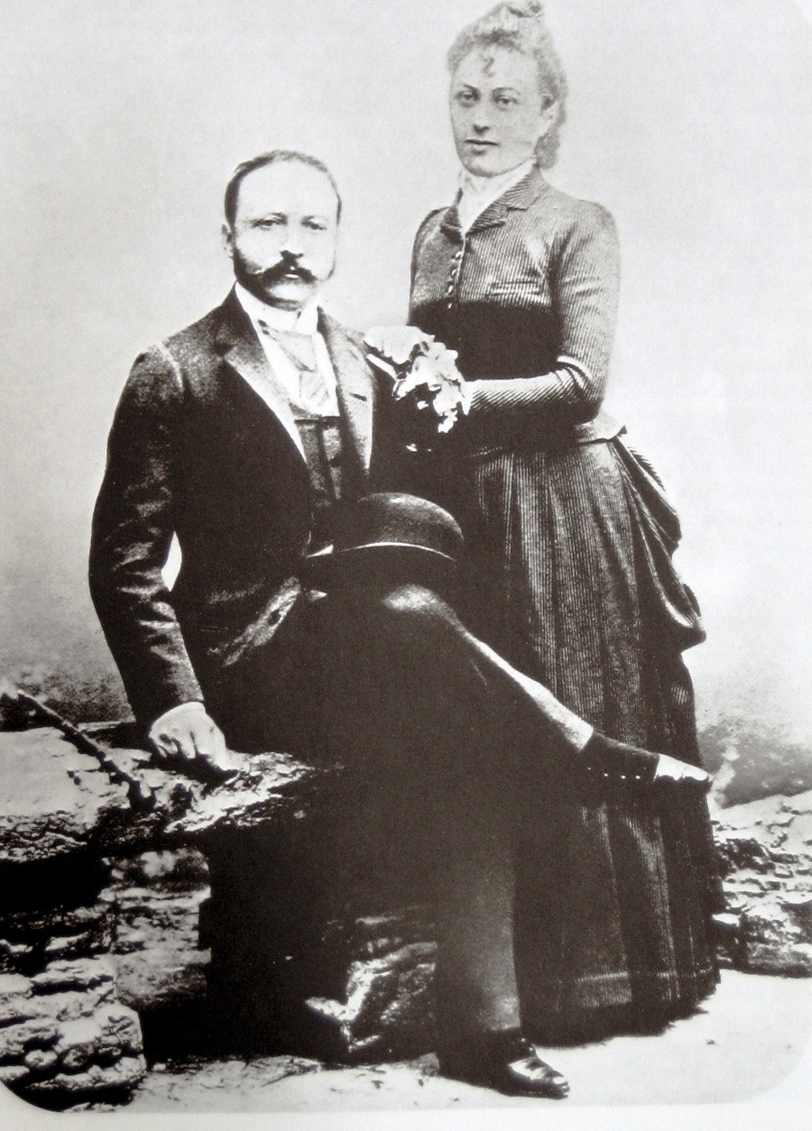 Cäsar Ritz s manželkou