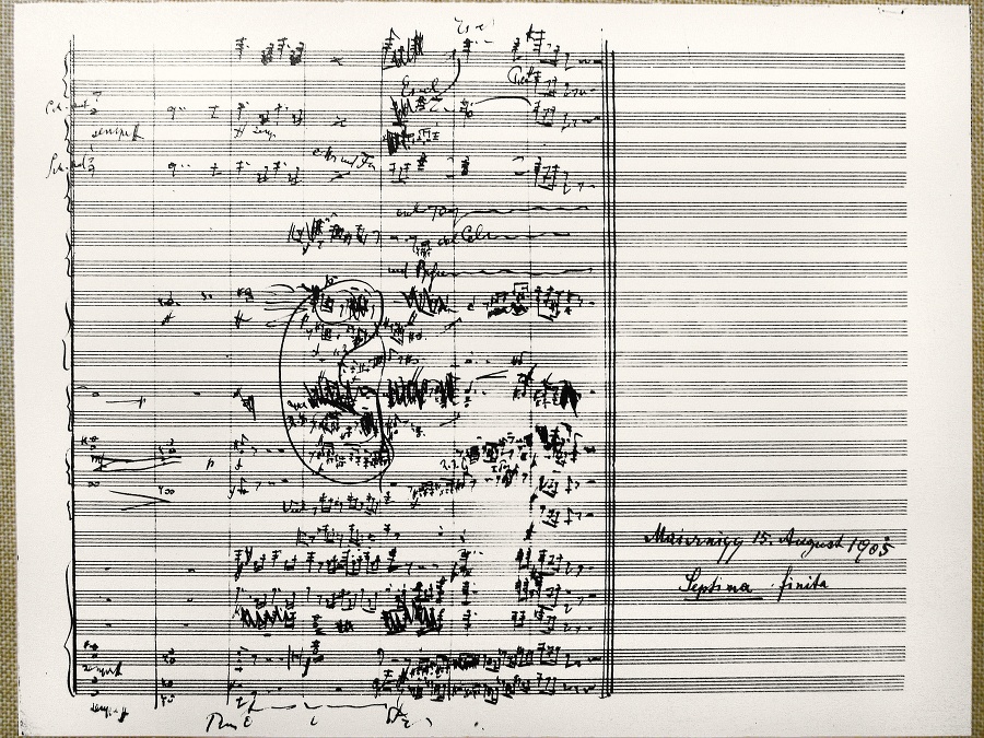 Notový zápis Mahlerovej 7.