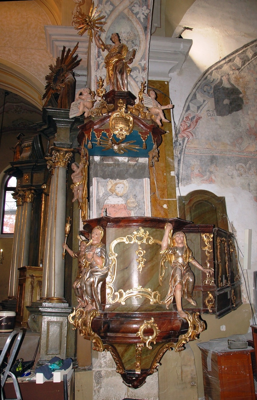 Stará Ľubovňa: baroková kazateľnica