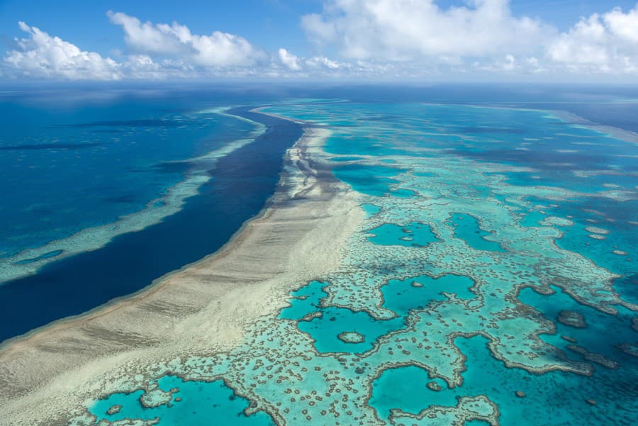 Veľká koralová bariéra v Austrálii