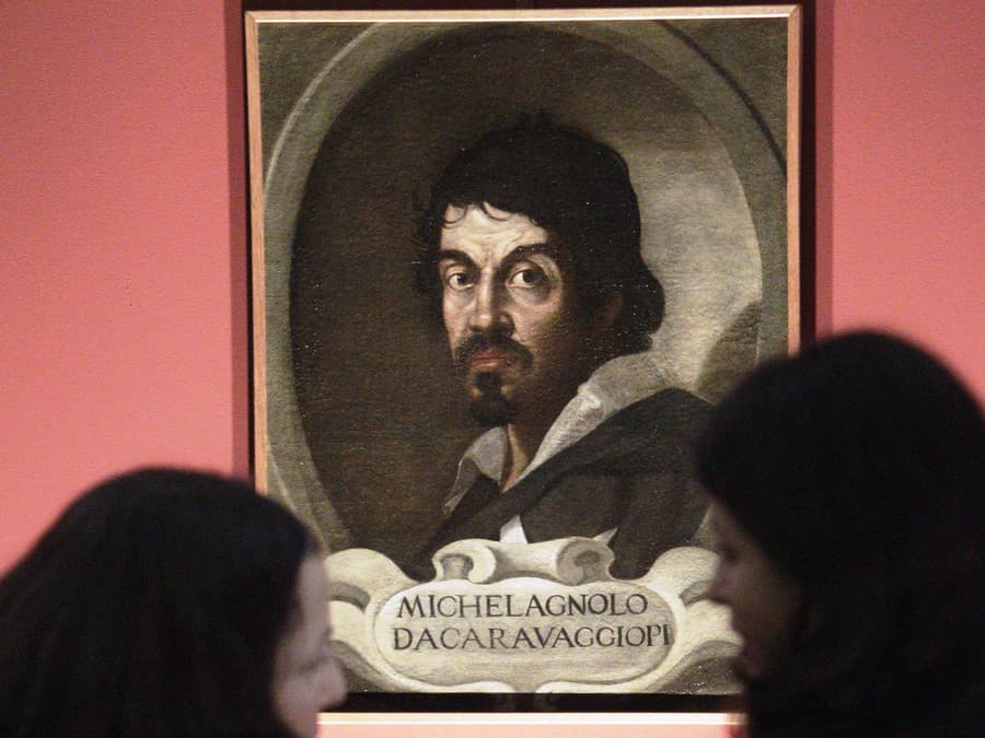 Portrét Caravaggia od neznámeho autora