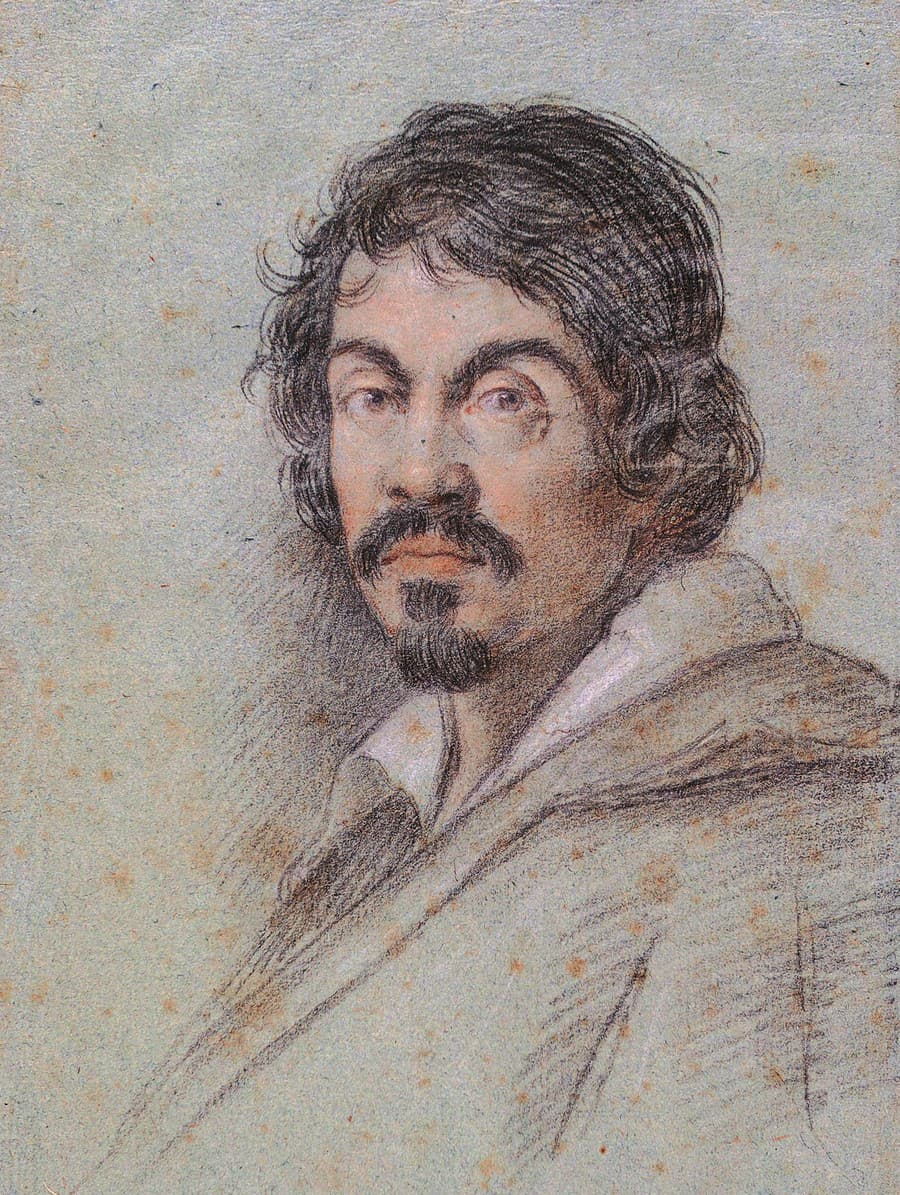 Portrét Caravaggia od ottavia Leoniho z obdobia okolo 1621