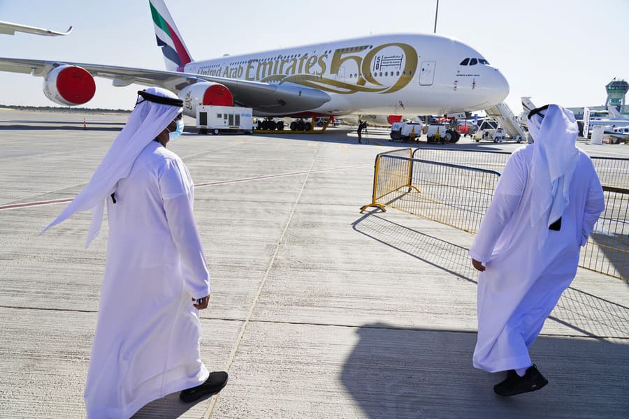 Emirates Airbus A380 jumbo