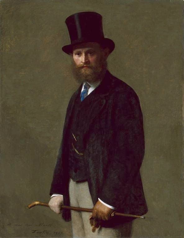 Manet na portréte Henriho Fantin-Latoura z roku 1867