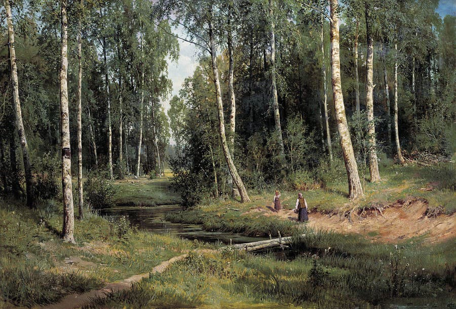 Potok v brezovom lese (1883)